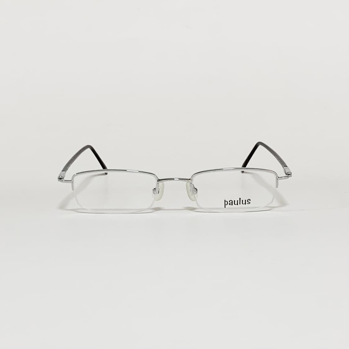 907 데드스탁 빈티지 실버 반무테 슬림 직사각 메탈 안경 남녀공용 픽키 상품이미지1