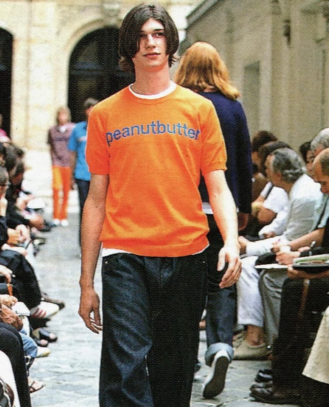 AD2001 준야와타나베 꼼데가르송 peanutbutter 프린트 팬츠 상품이미지5