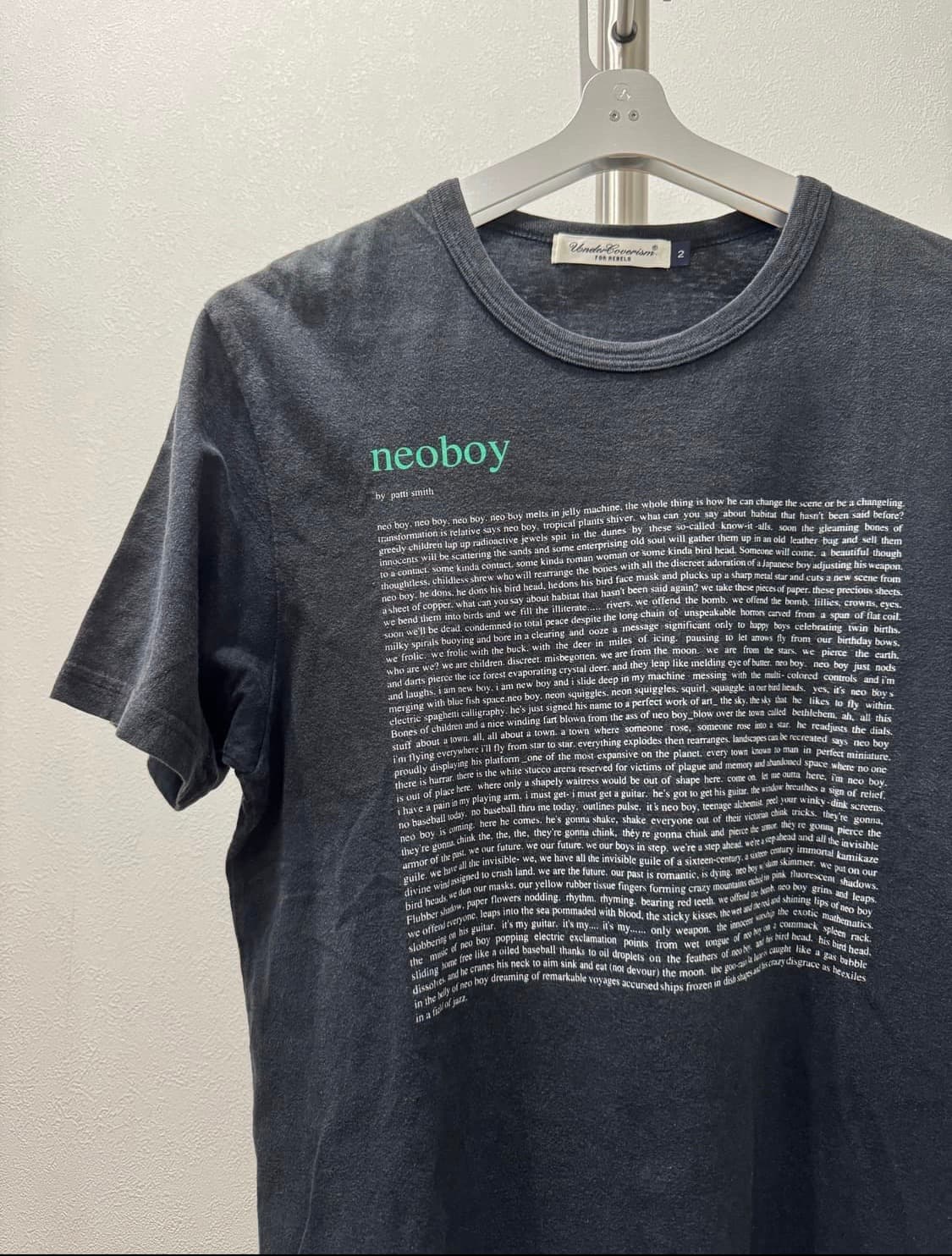 언더커버 09ss 패티스미스 neoboy 포엄 티셔츠 상품이미지1