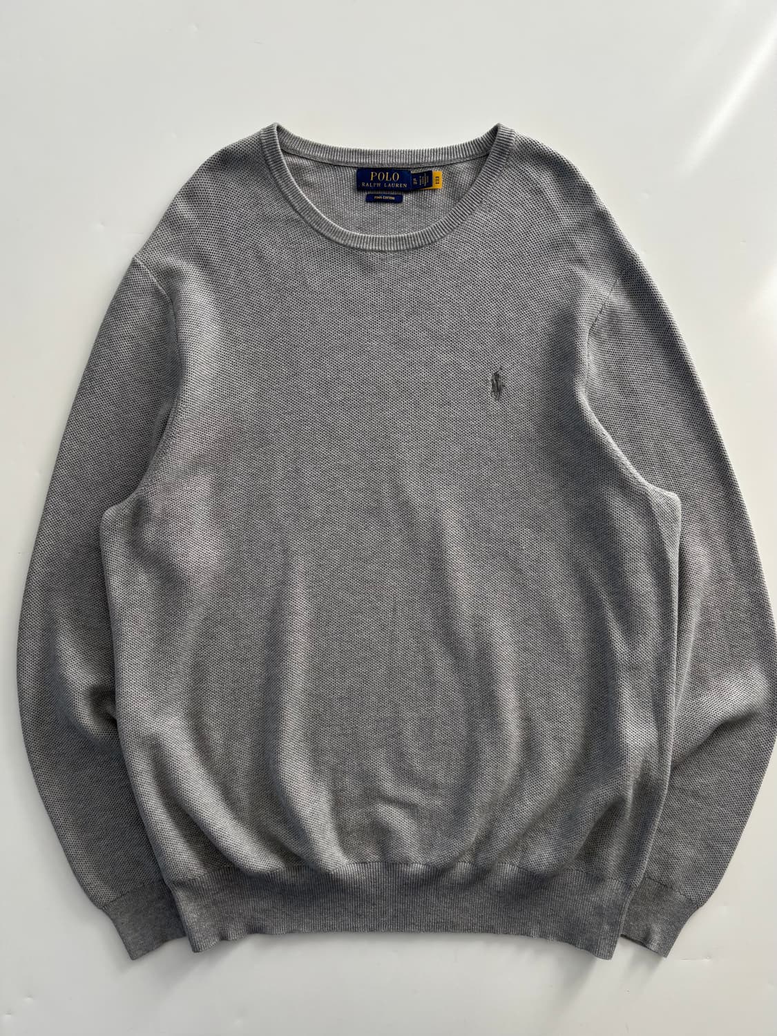 Polo 폴로 랄프로렌 신형 큐알 그레이 피마코튼 니트 상품이미지2