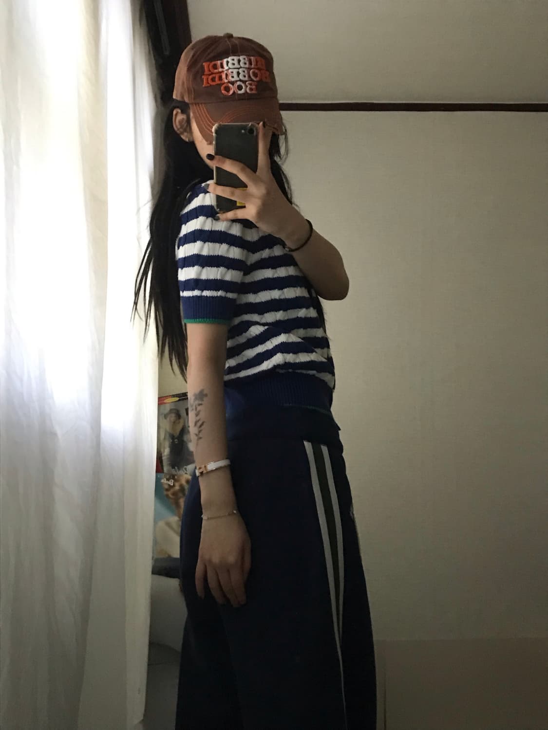 폴로 스트라이프 반팔 케이블 가디건 상품이미지6