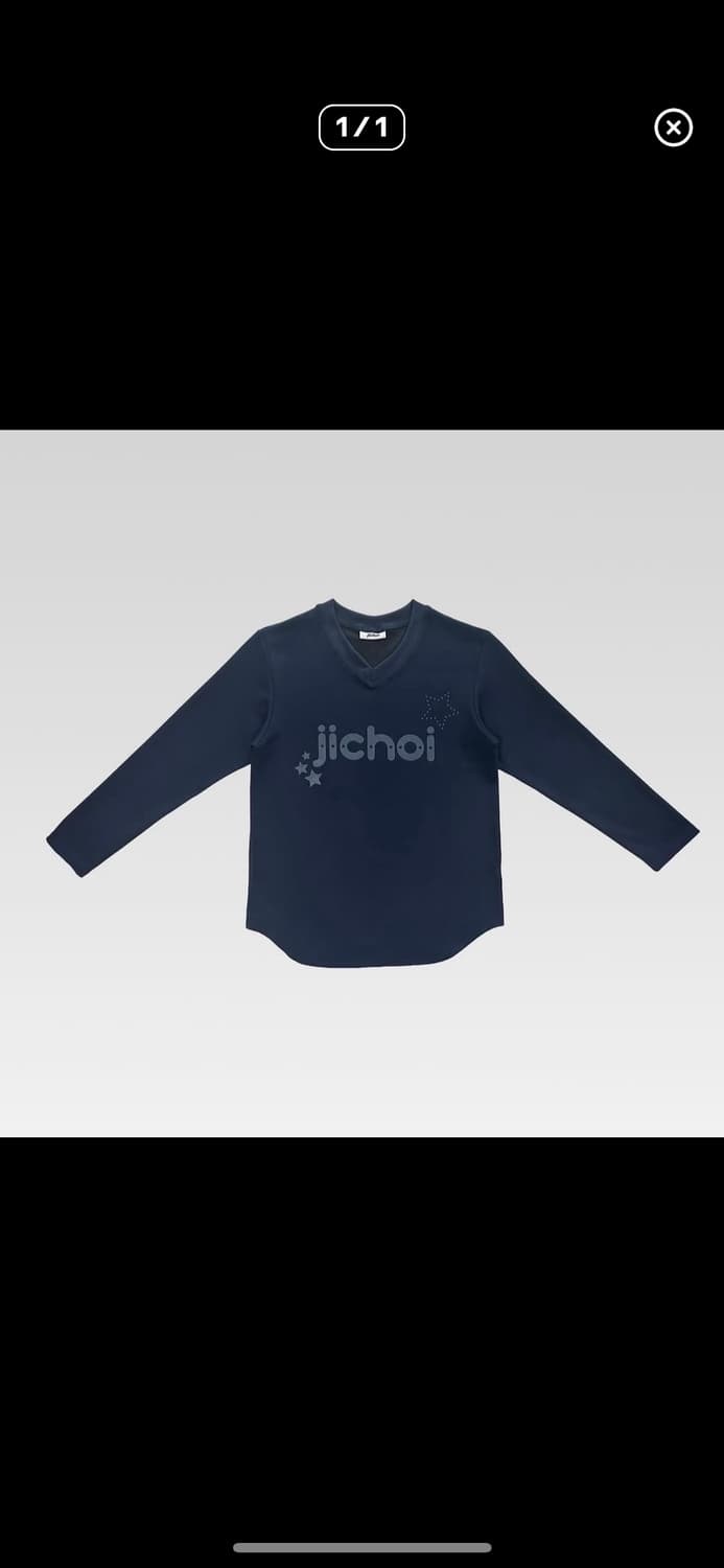 지초이 파르코 롱슬리브 네이비  상품이미지1