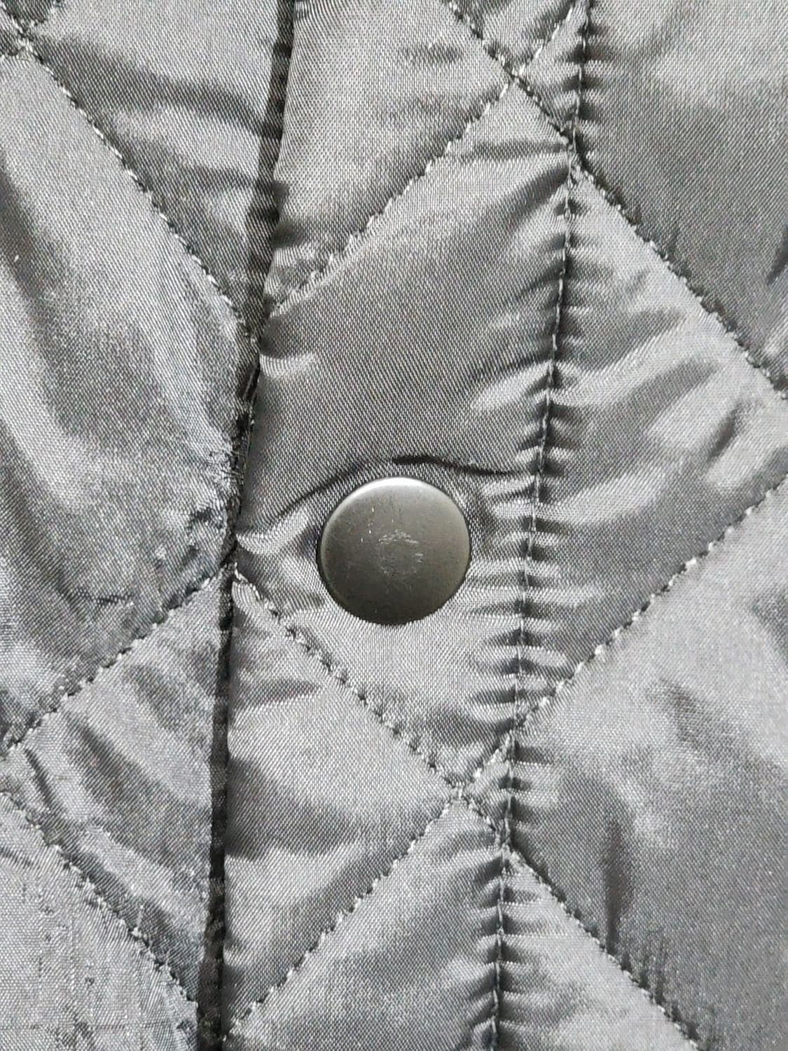 (L) 바버 퀼팅자켓 블랙 누빔점퍼 코듀로이 카라넥  상품이미지6