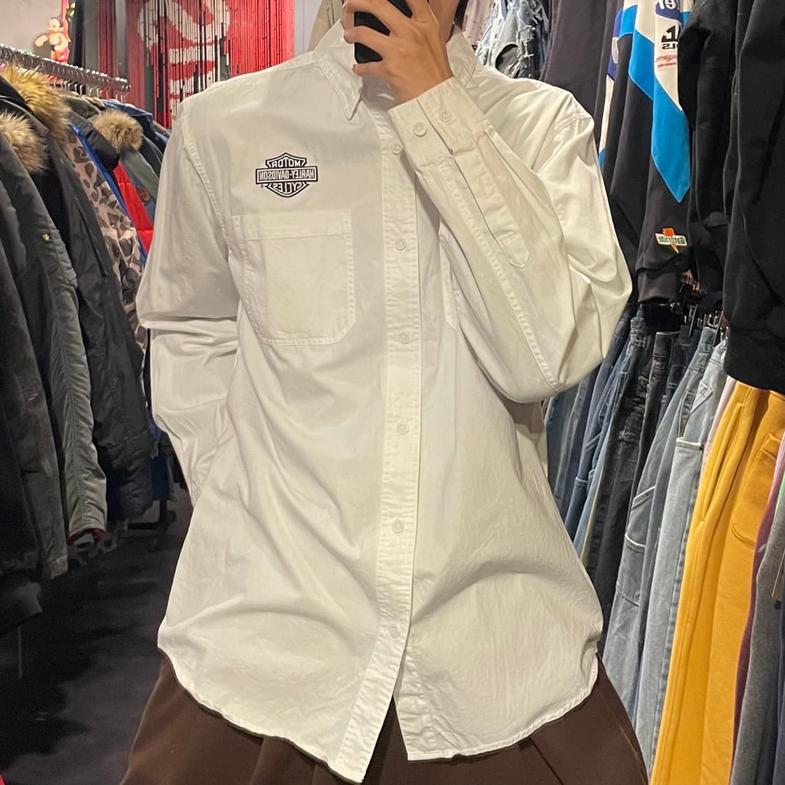 [IM] Harley Davidson 할리 데이비슨 화이트 셔츠 상품이미지3