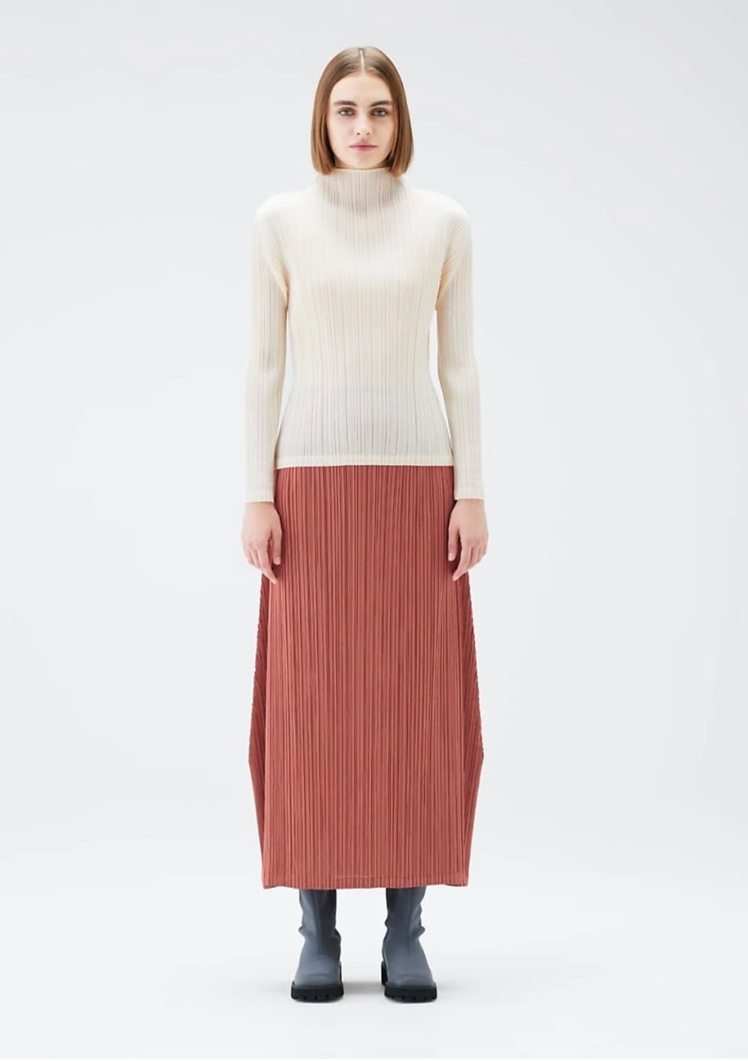 플리츠플리즈 12월 먼슬리 스커트 오프화이트 상품이미지9