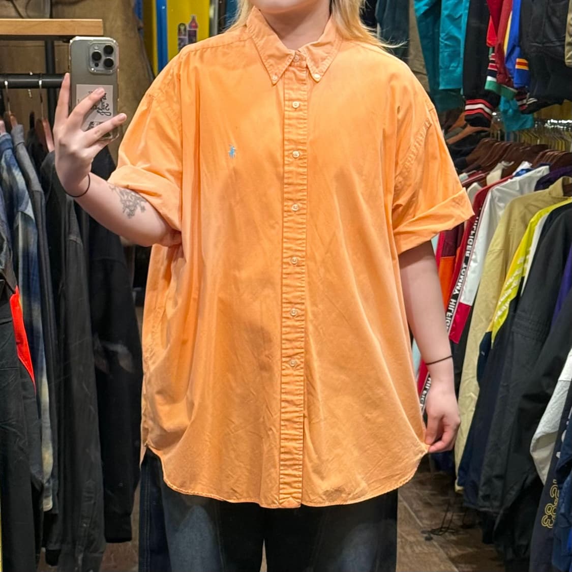 [HI] 폴로 랄프로렌 반팔셔츠 오렌지  상품이미지2