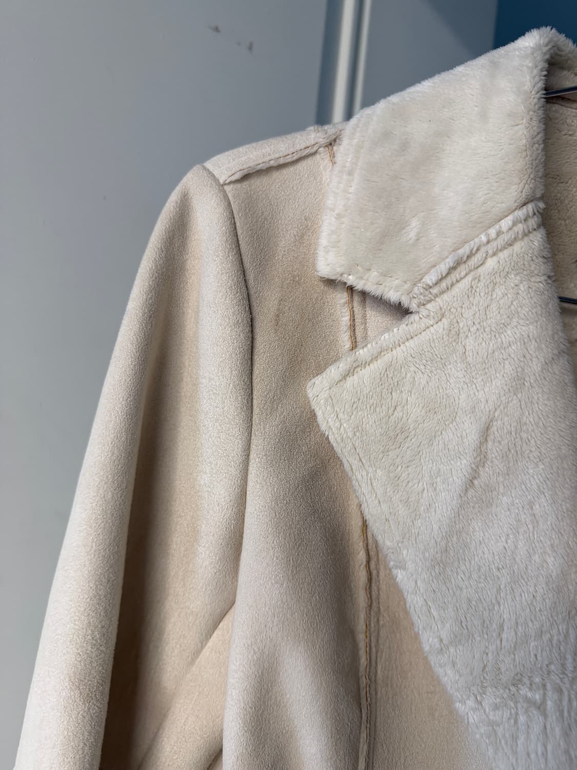 일본빈티지 화이트 무스탕 자켓 상품이미지8