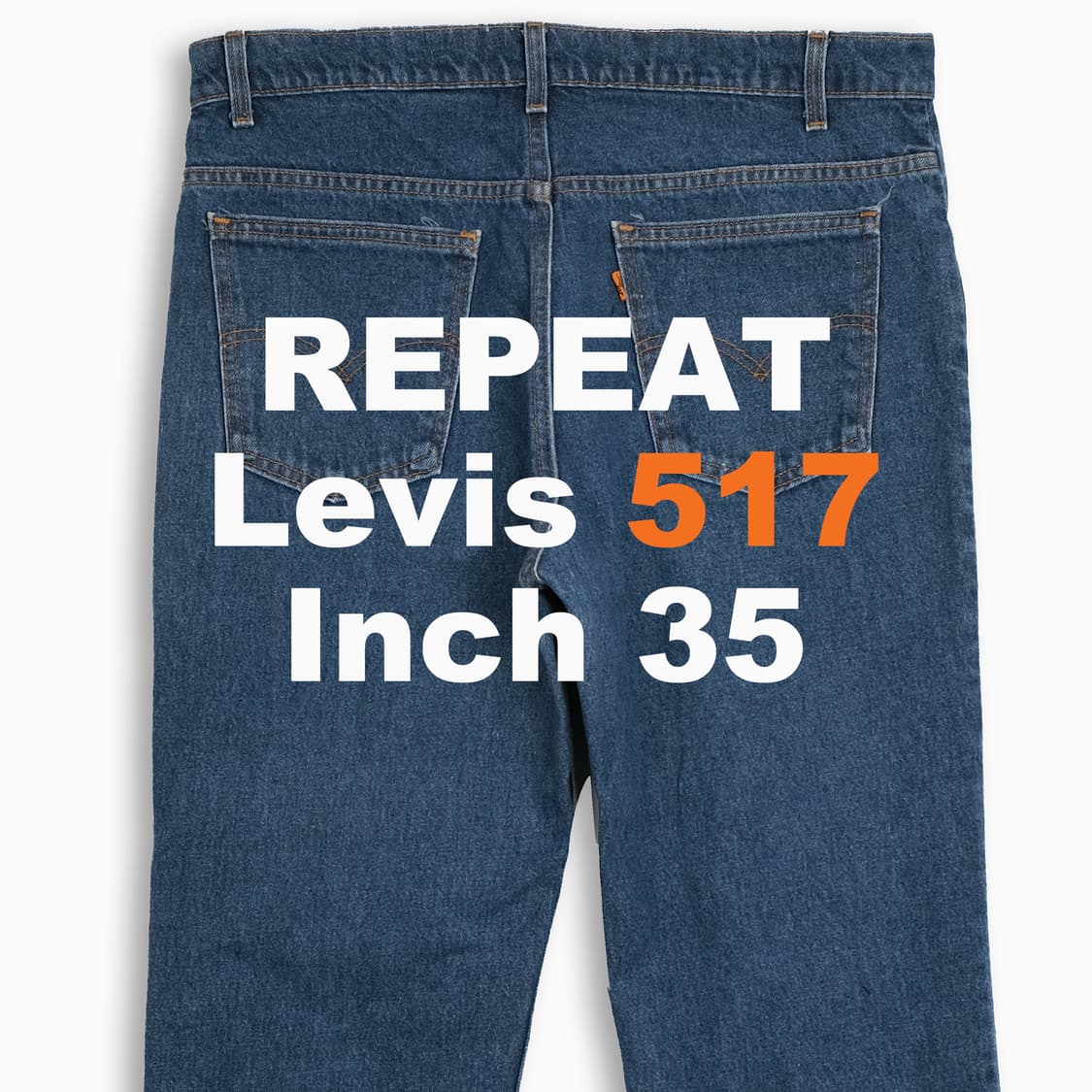리바이스 517 오렌지탭 진청 90s USA 35인치 OR51736230 상품이미지1