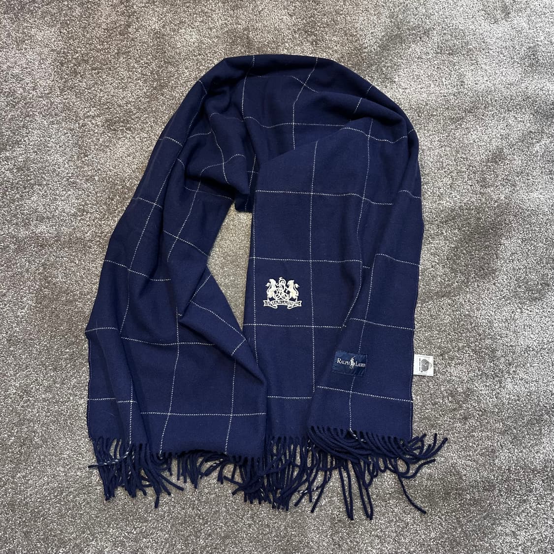 폴로 네이비 울 머플러F 상품이미지1