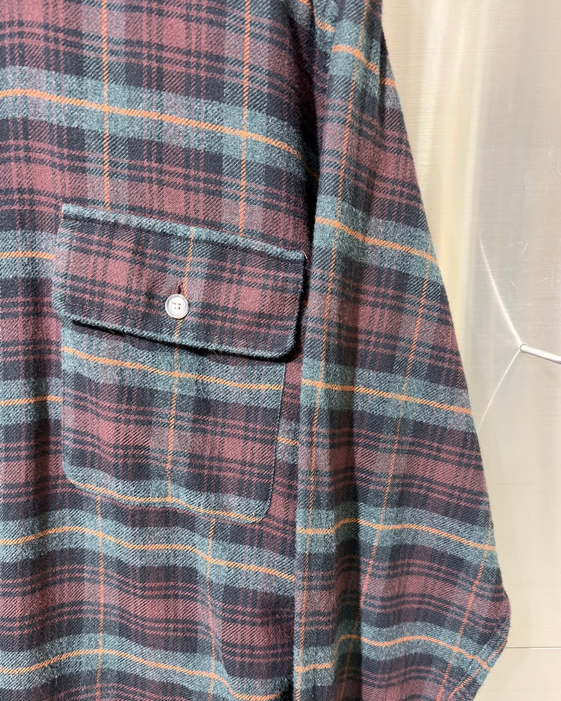 ISABEL MARANT 이자벨마랑 버건디 플란넬 체크 셔츠 상품이미지5