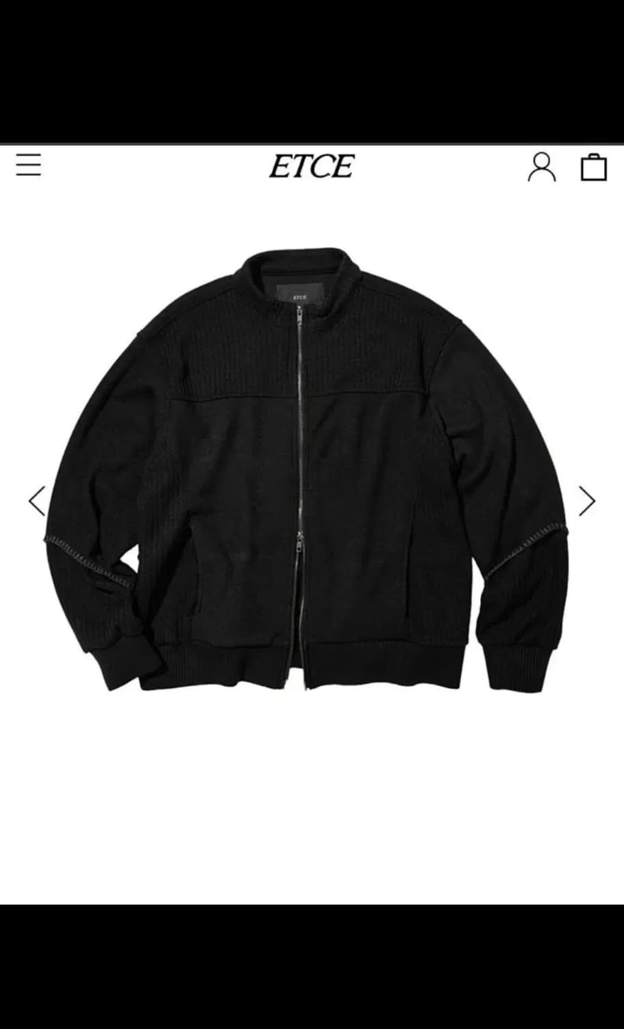 Etce 스모킹 니트 집업 L 상품이미지1