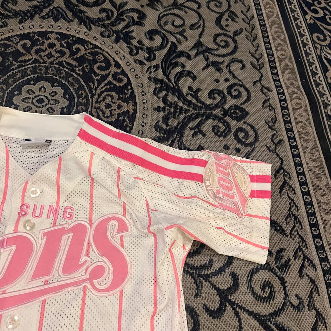 95 네포스 삼성라이온즈 핑크 노마킹 유니폼/W2586 상품이미지2