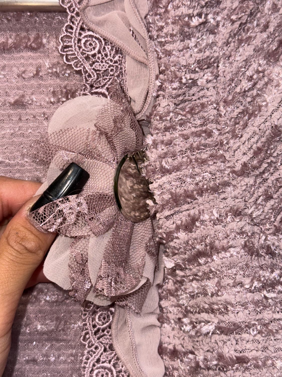 Axes Femme lavender crop tweed bolero cd 상품이미지4