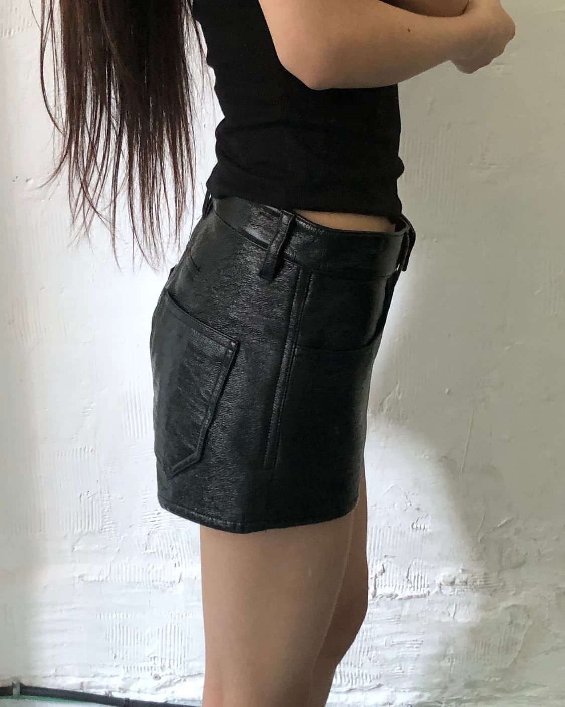 Courrèges 꾸레쥬 하이라이즈 블랙 숏츠 상품이미지3