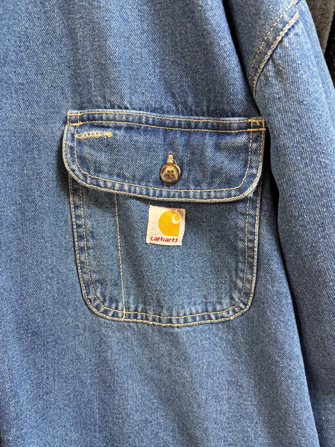 칼하트 데님 쉐르파 셔츠 자켓 XXL 상품이미지3