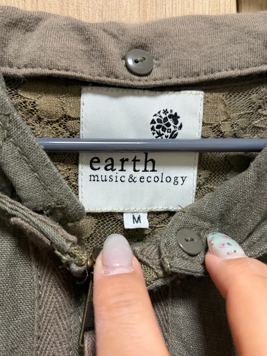 어쓰뮤직 모리걸 후드 야상 하구미 스즈코 상품이미지2