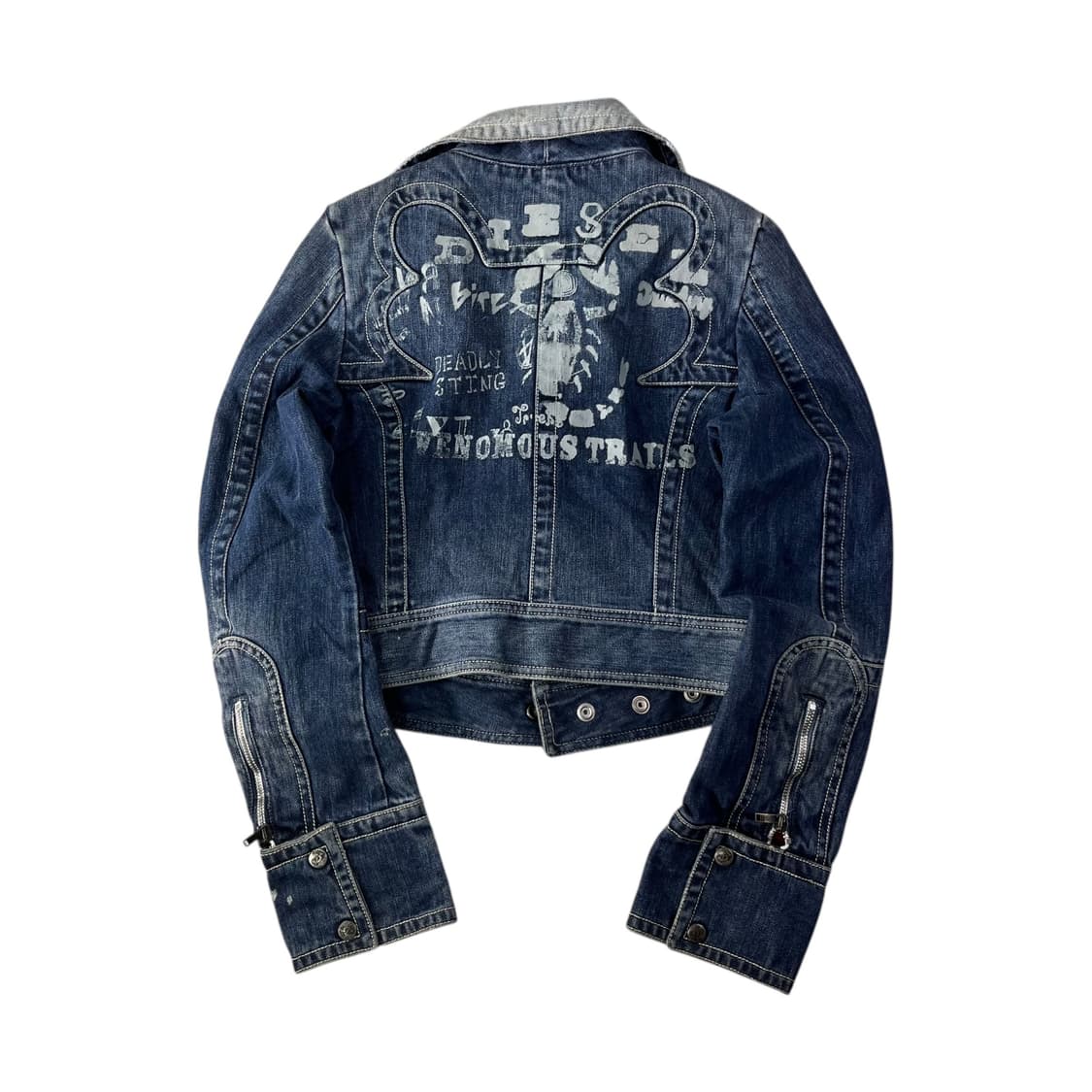 W 90 디젤 웨스턴 스타일 y2k 데님 자켓 상품이미지2