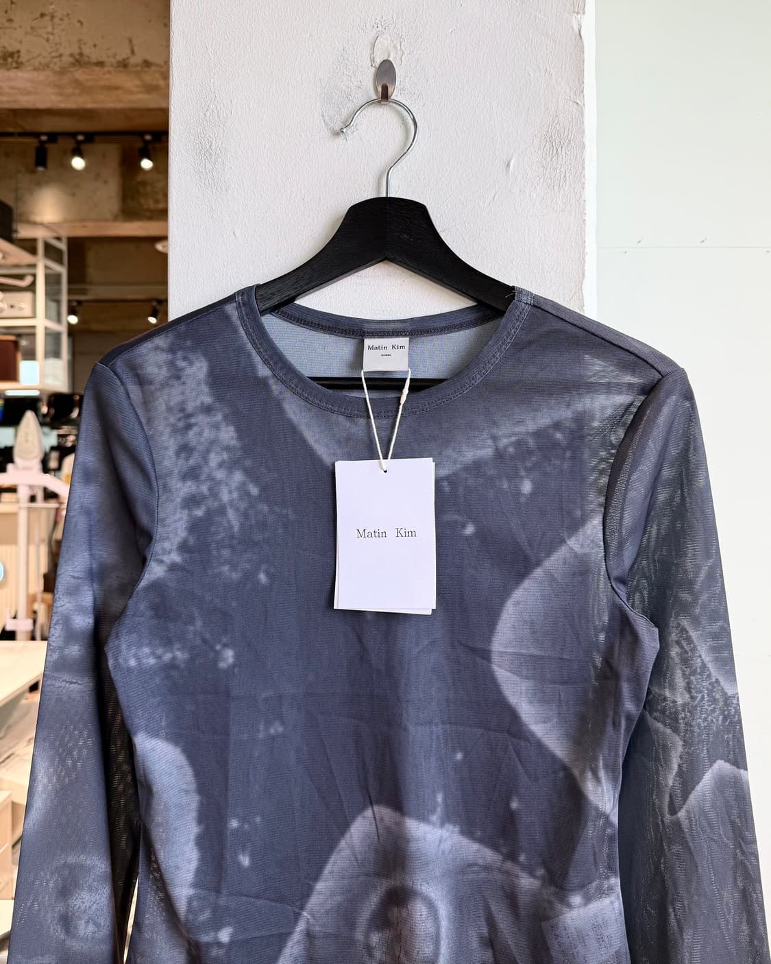 마땡킴 차콜 스타피쉬 메쉬 롱슬리브 상품이미지2