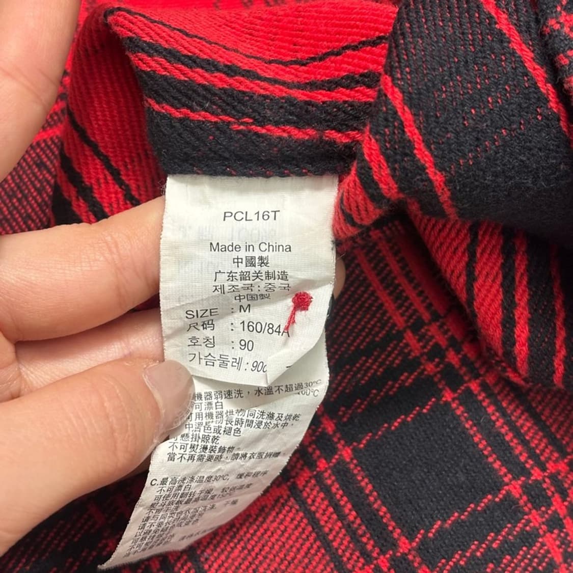 LEVI'S 폴란넬 체크 웨스턴 셔츠 레드 M 상품이미지8