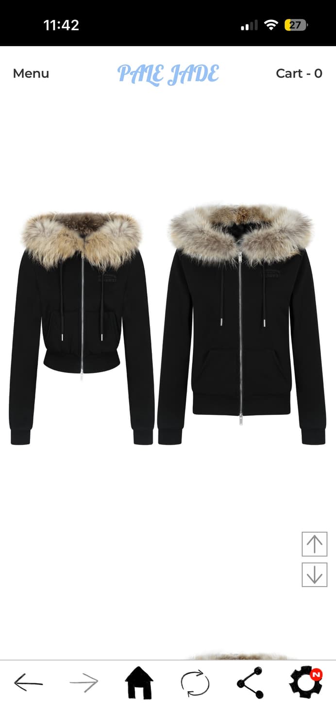 페일제이드 울프죠 블랙 2사이즈 새상품 상품이미지1