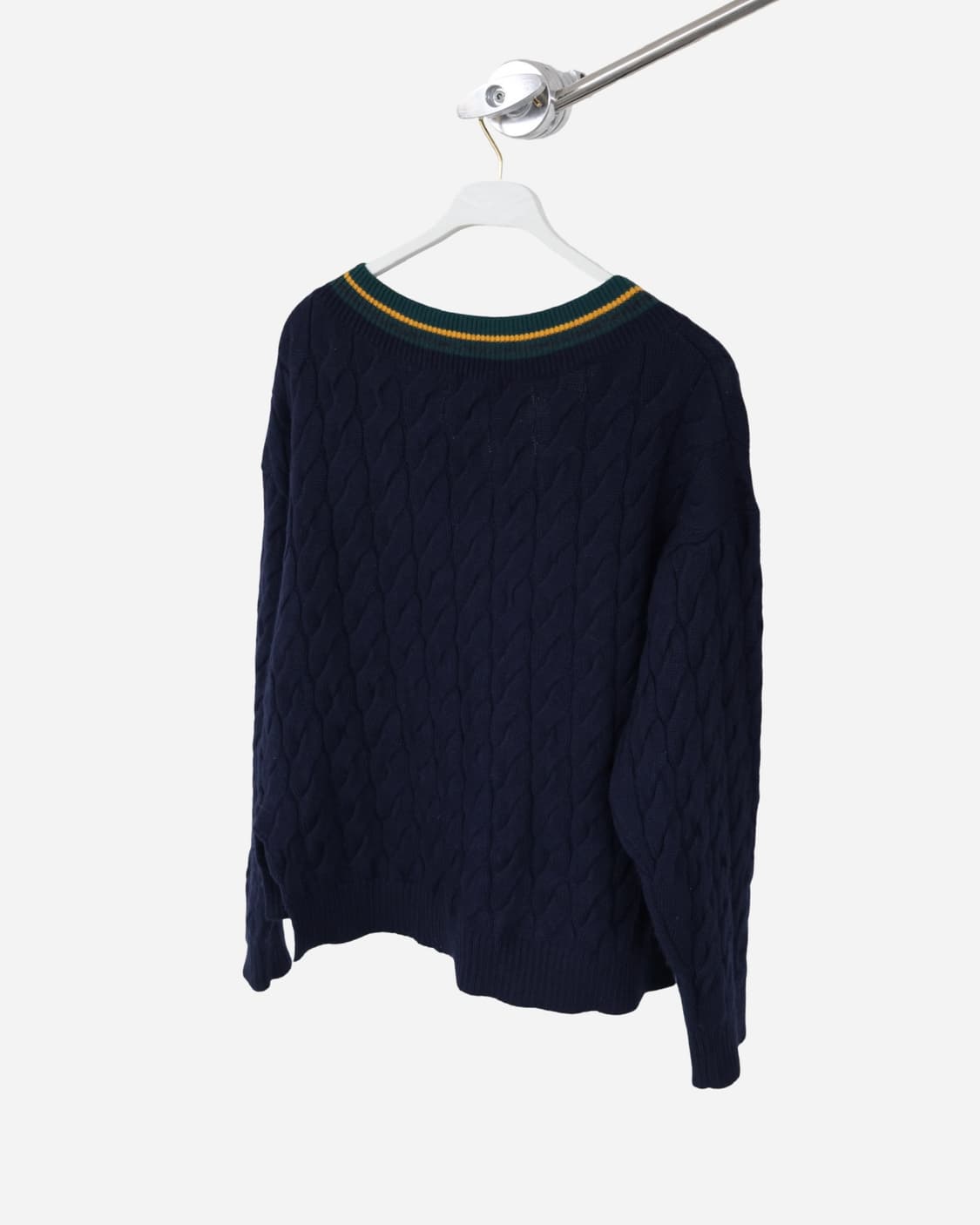 Fred Perry Cable Knit V-Neck Sweater 상품이미지4