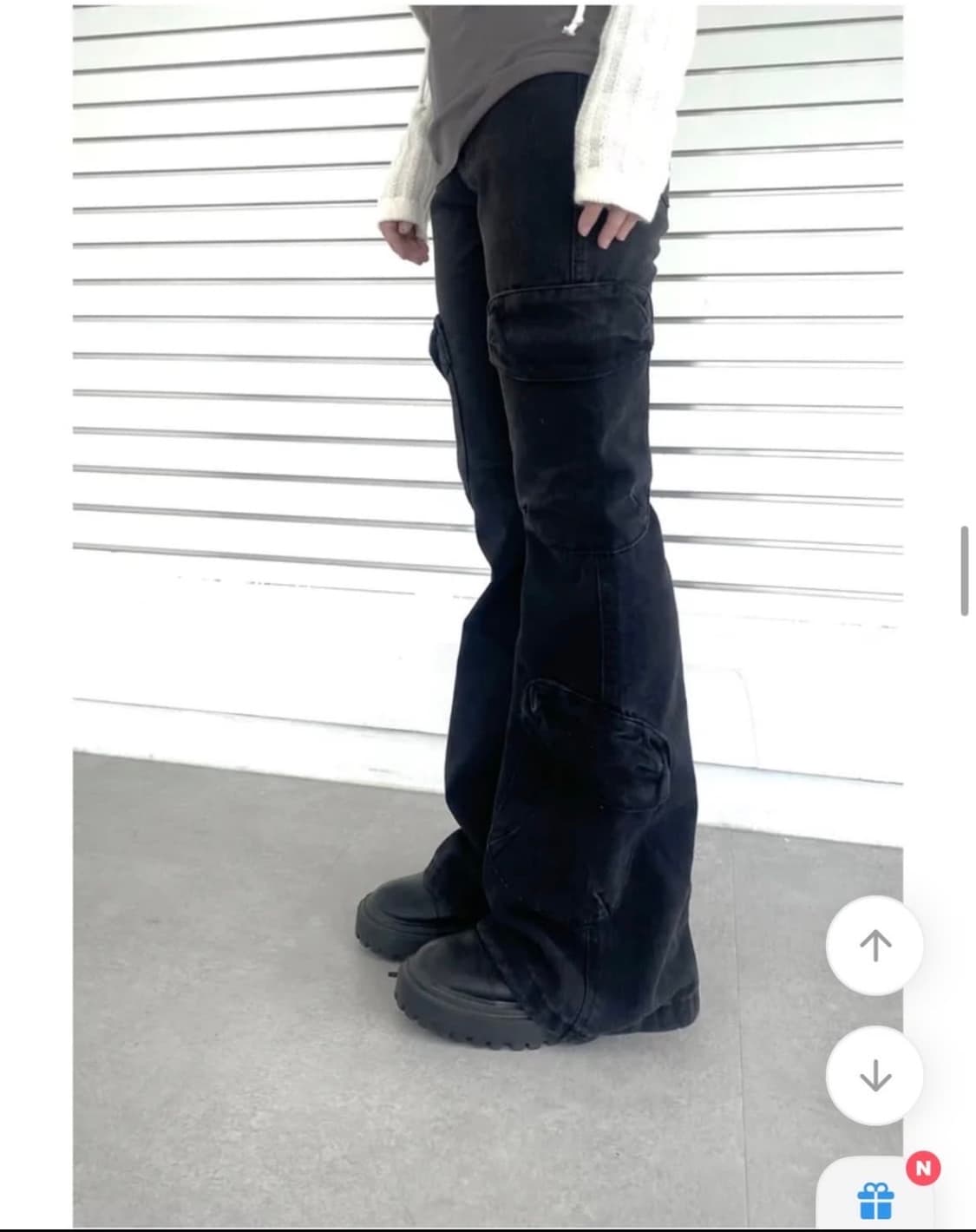 부츠컷 카고 팬츠 상품이미지2