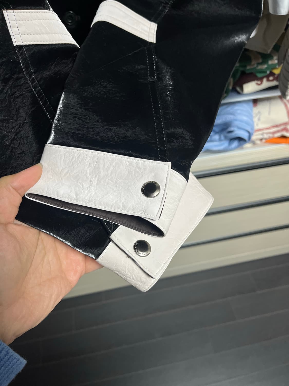 XL) 앤더슨벨 폭스 레더 트러커 자켓 상품이미지9