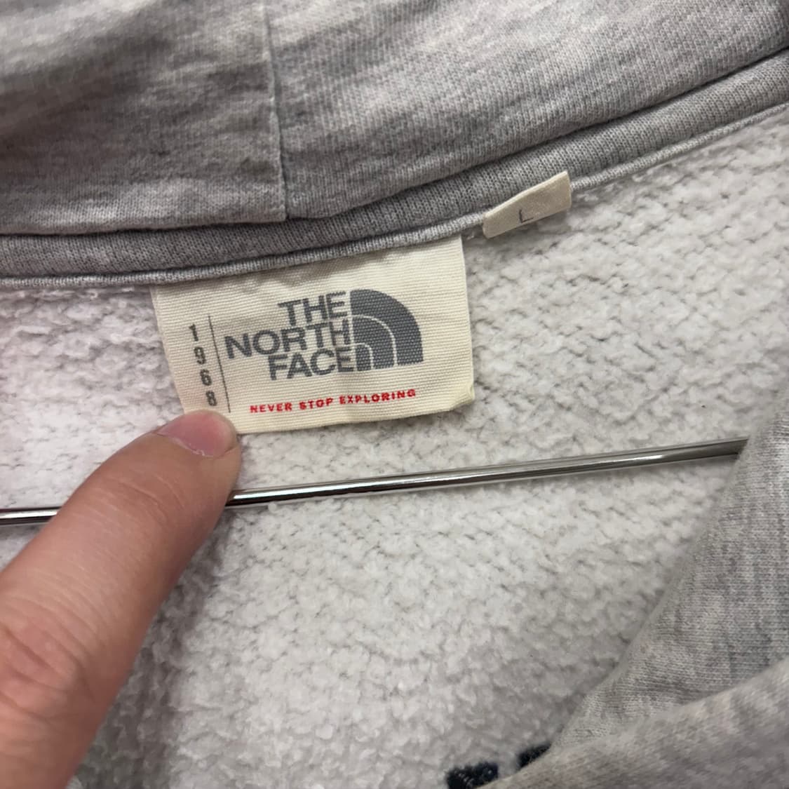 노스페이스 1968 자수로고 기모 후드집업 상품이미지3