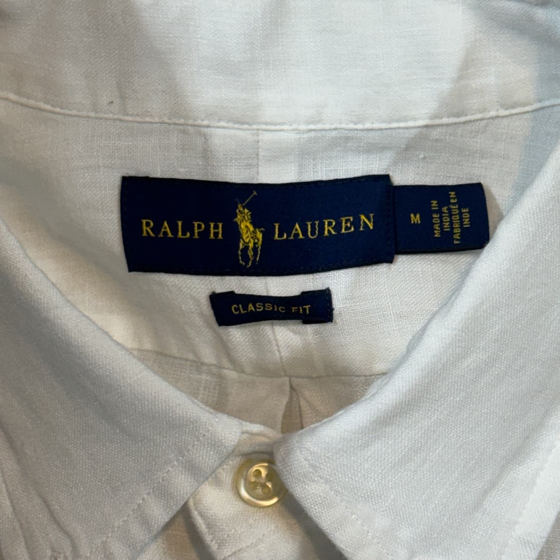 M) 폴로 랄프로렌 클래식핏 화이트 린넨 셔츠 T91 상품이미지6