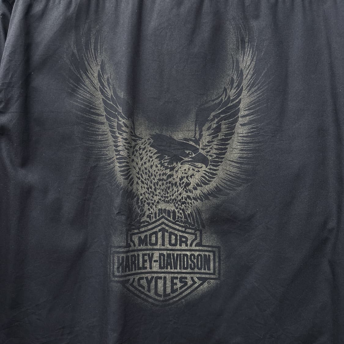 00s 할리데이비슨 브론즈 바앤쉴드 이글스 스텐실 워크셔츠 N1188 상품이미지5