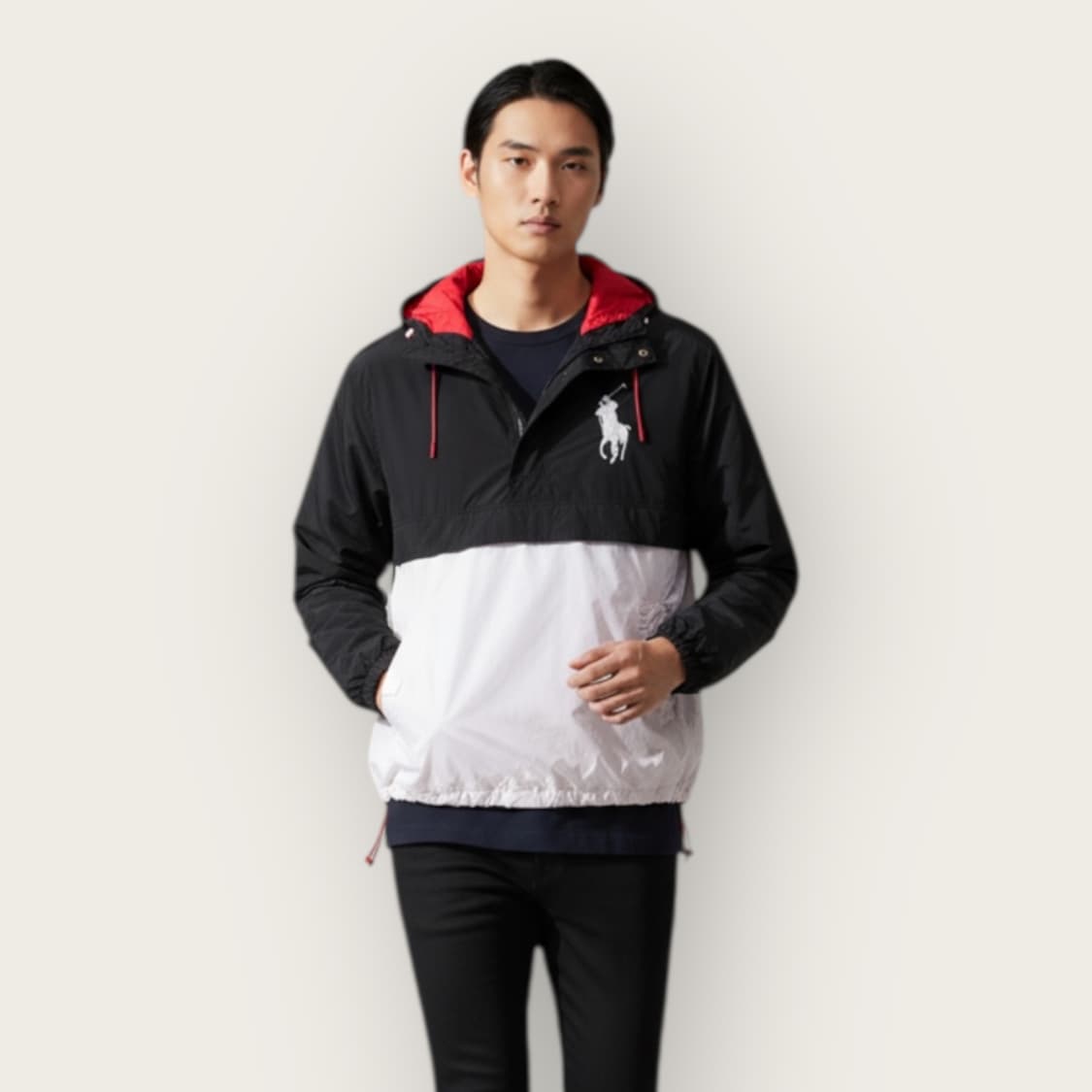 100~105/ 폴로 랄프로렌 배색 아노락 바람막이 상품이미지1