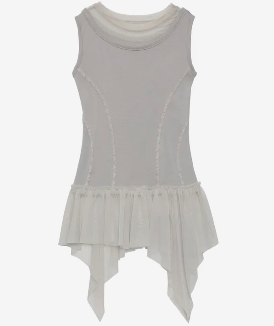플레어업 Layered Lace Frill Sleeveless(gray) 상품이미지4