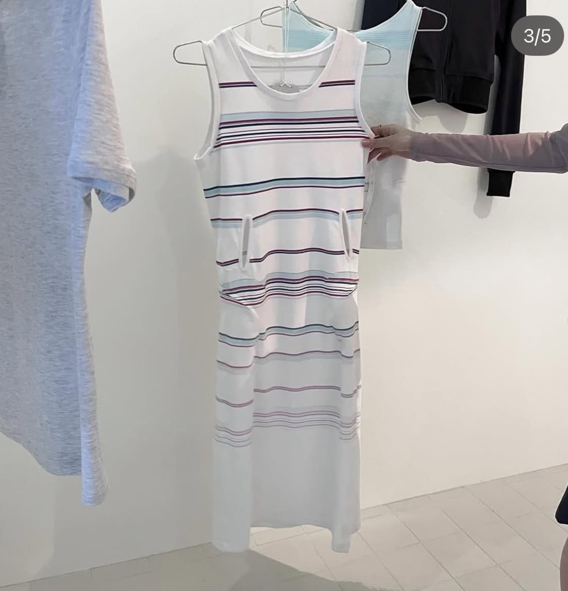 STRIPE SLEEVELESS OPS 상품이미지1