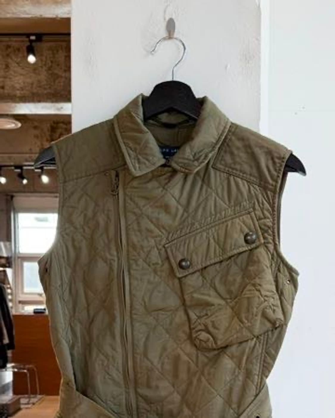 폴로 랄프로렌 카키 퀼팅 유틸리티 베스트 자켓  상품이미지3