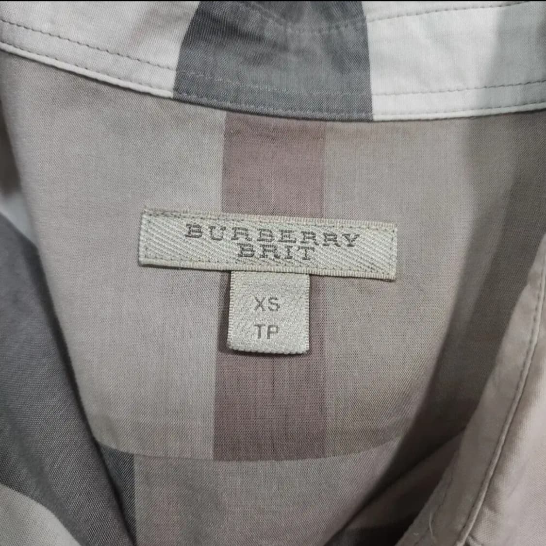 버버리 코튼 체크 셔츠 XS 상품이미지7