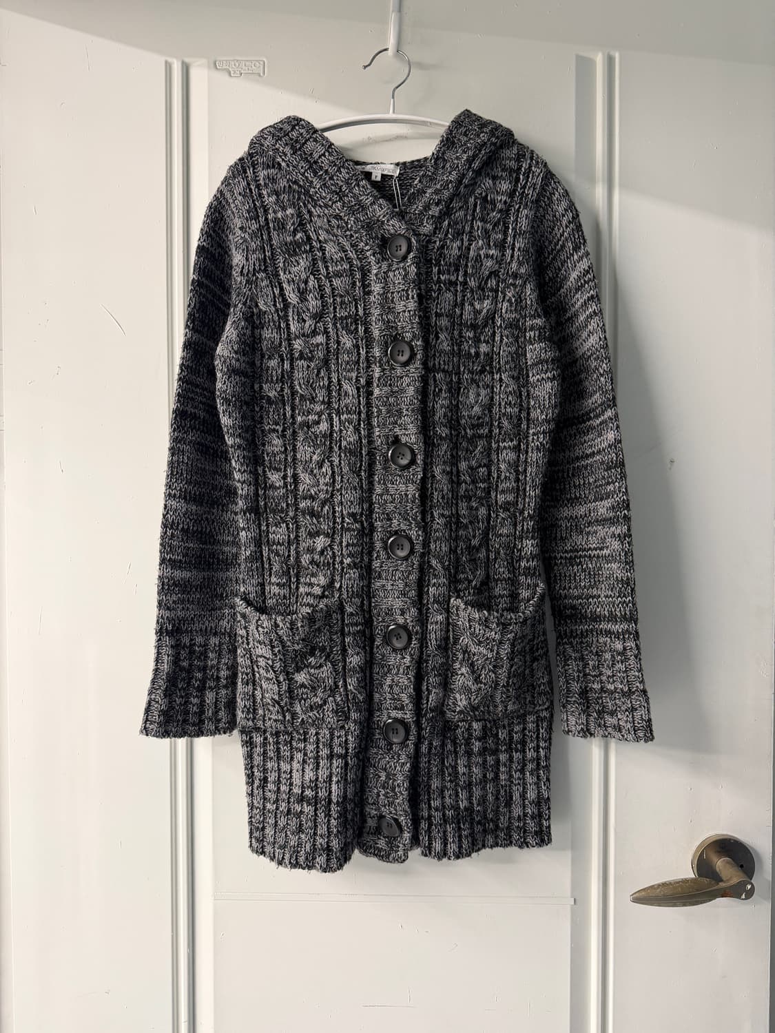 일본빈티지 멜란지 보카시니트 롱 가디건 상품이미지5