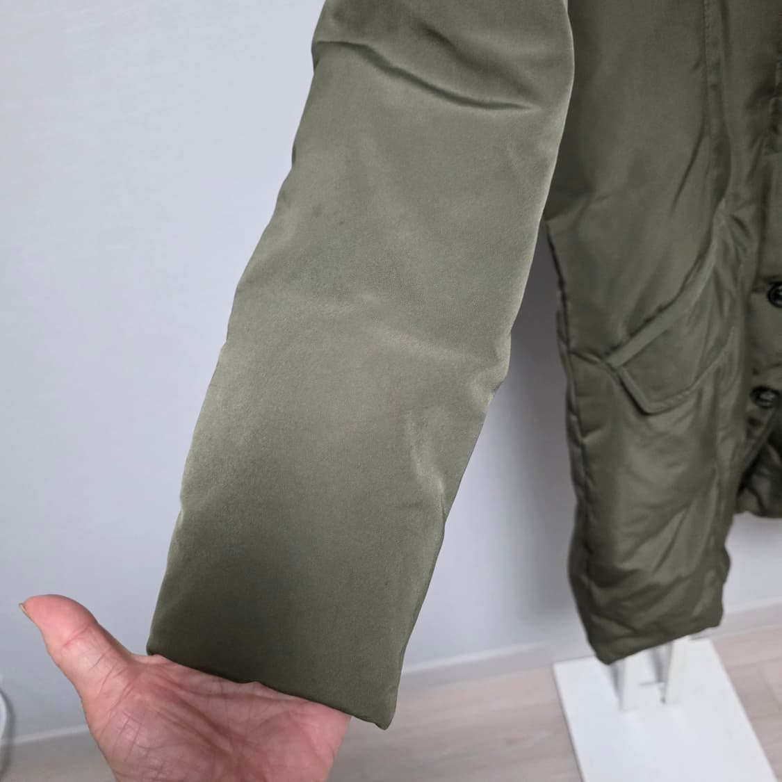 타미힐피거 카키 롱패딩 상품이미지3