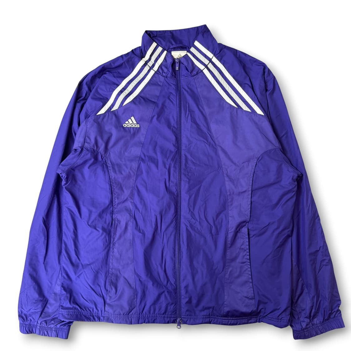 아디다스 00s 올드스쿨 퍼플 삼선 바람막이 L 상품이미지1