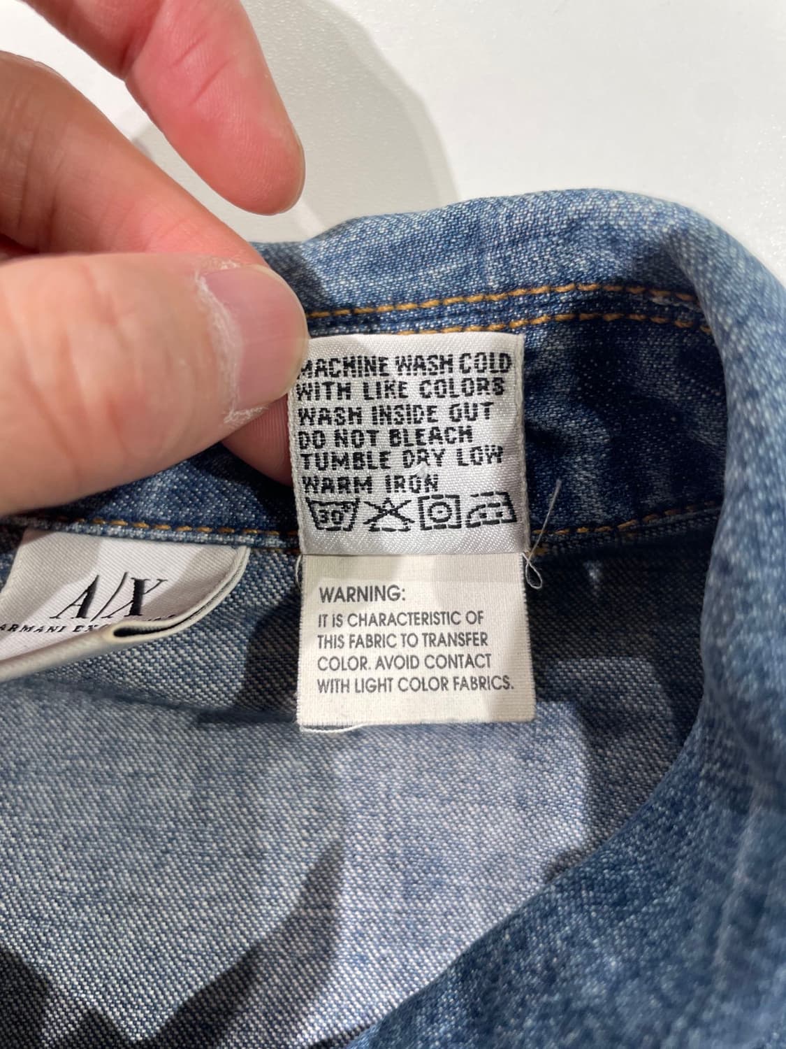 아르마니 익스체인지 중청 데님 씬 자켓 상품이미지8