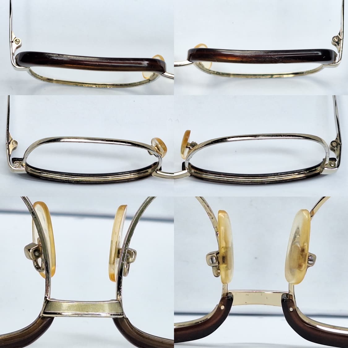 90s 일본 빈티지 FK-82 브로우라인 하금테 안경테 52mm/레트로  상품이미지3