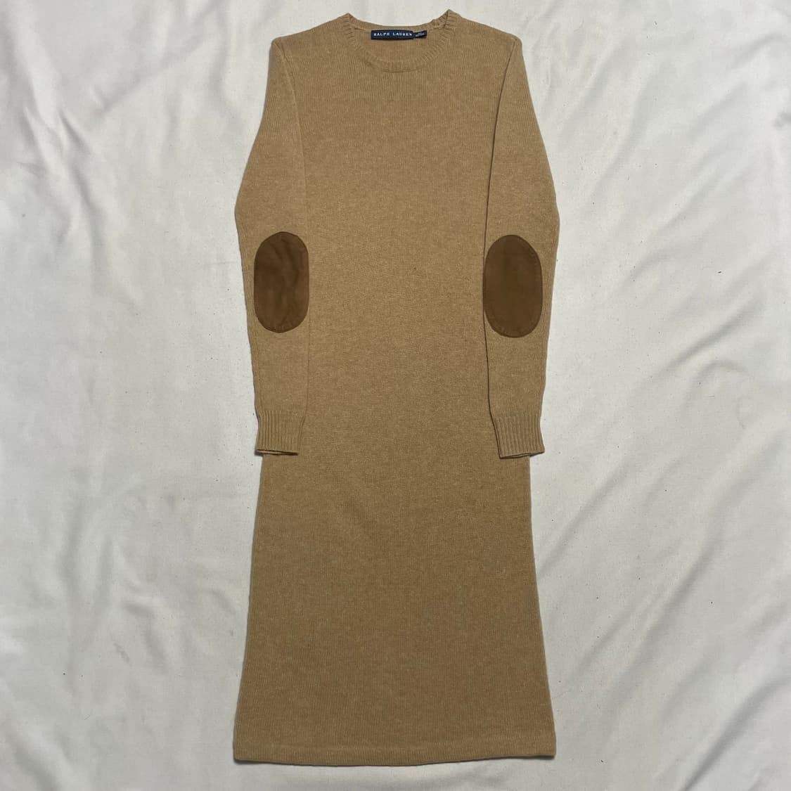 XS 폴로랄프로렌 울 캐시미어 베이지 니트 롱 원피스 상품이미지2