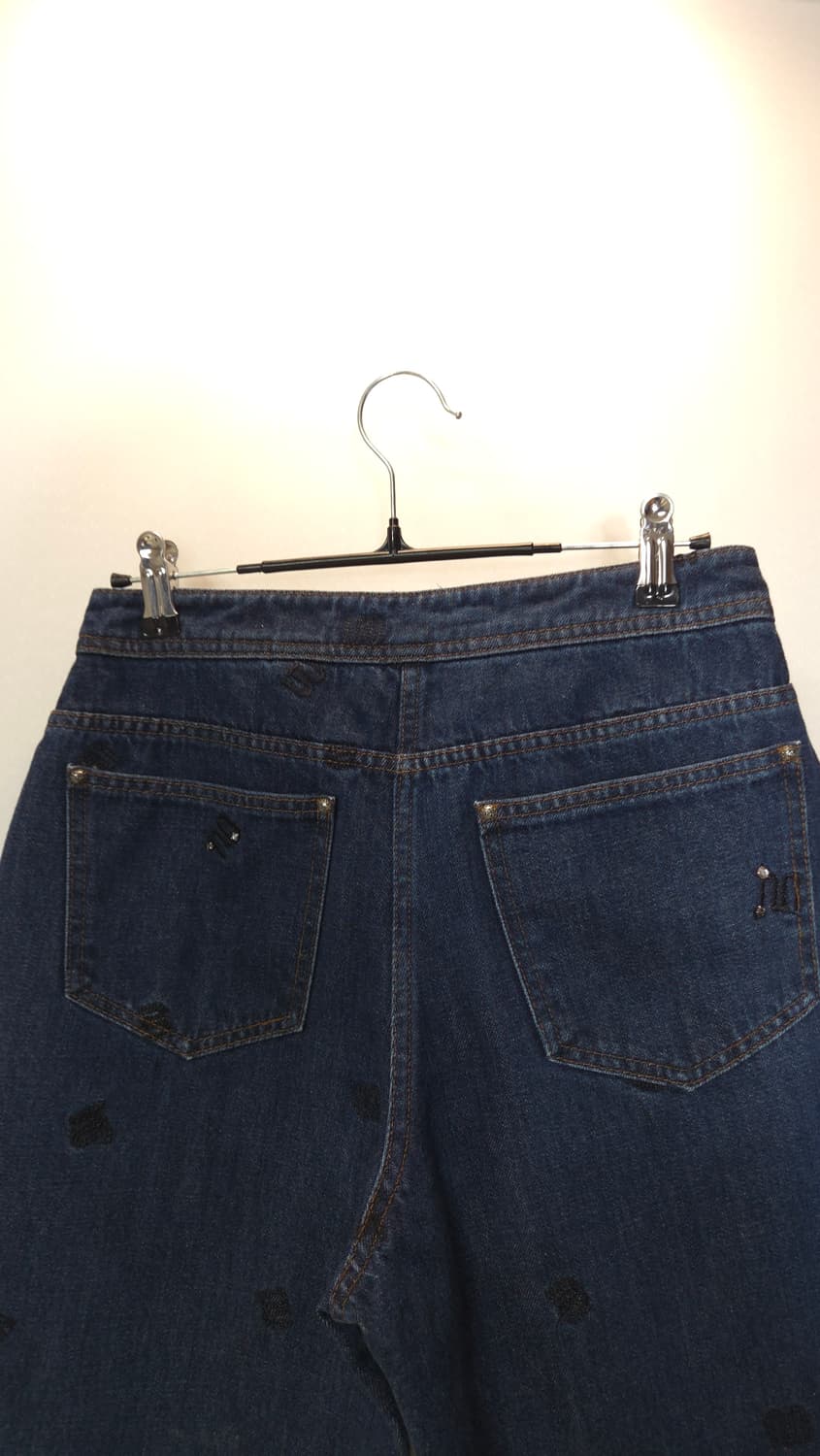 한섬 마인 2022 자수 로고 패턴 데님 팬츠 64-94 상품이미지7