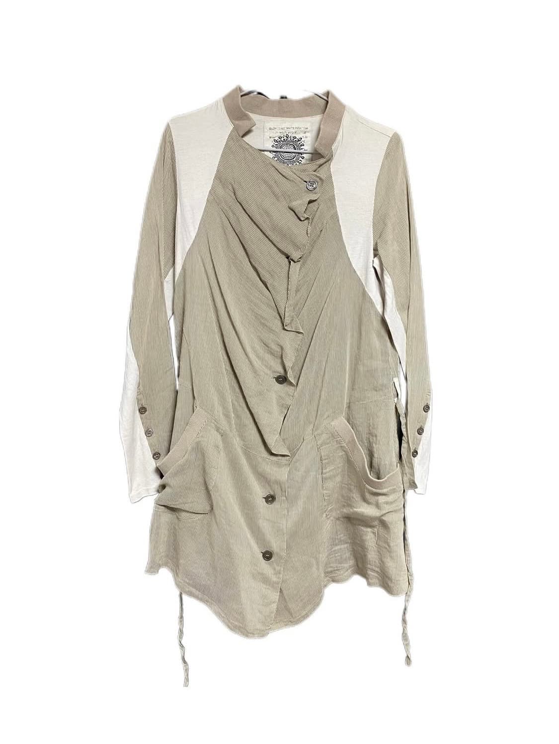 Dw2r vintage outer 아티잔 무드 버튼 롱자켓 상품이미지1