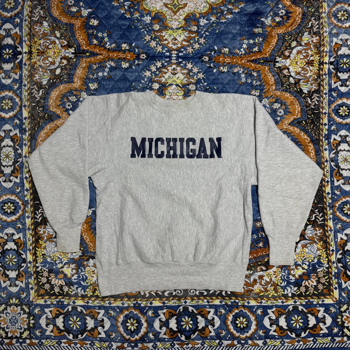 빈티지 8-90s 챔피온 리버스위브 그레이 스웻셔츠 상품이미지1