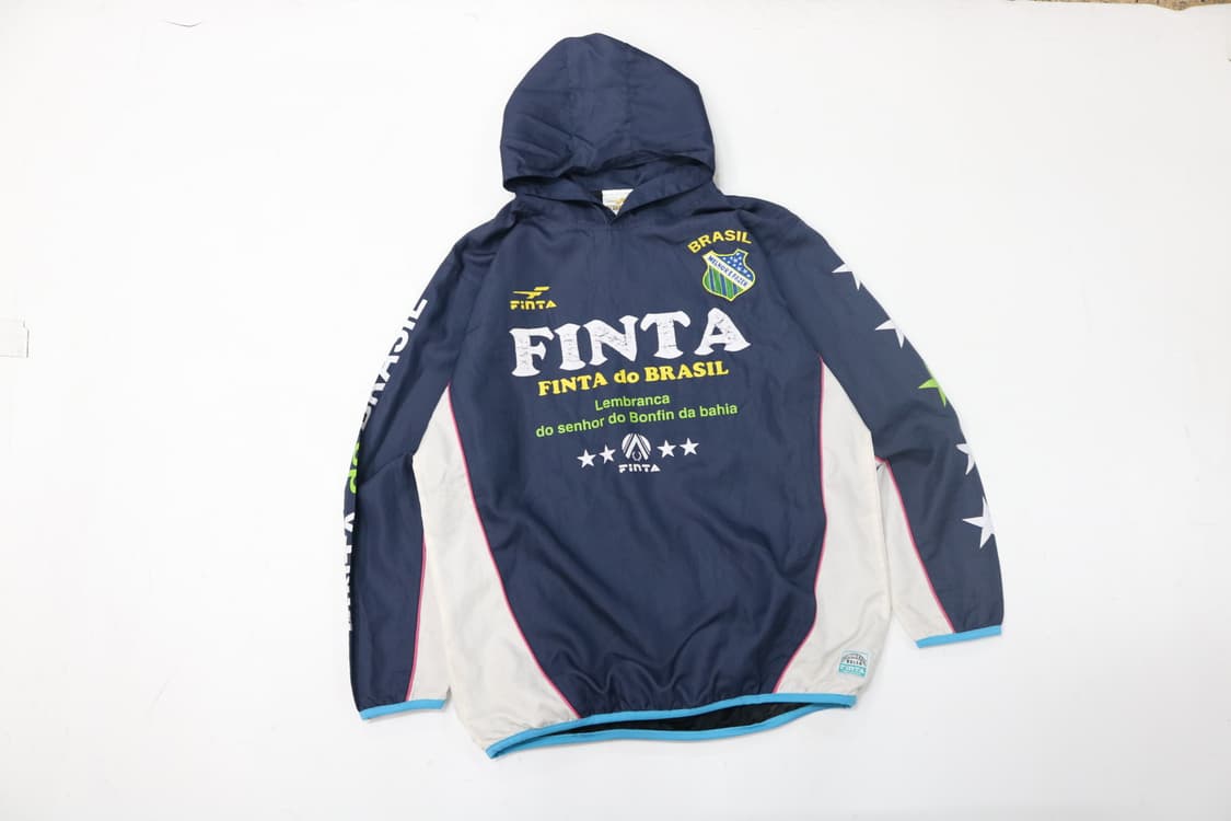 FINTA 핀타 빈티지 브라질 풋볼 멀티 그래픽 아노락 후드 (S) 상품이미지2