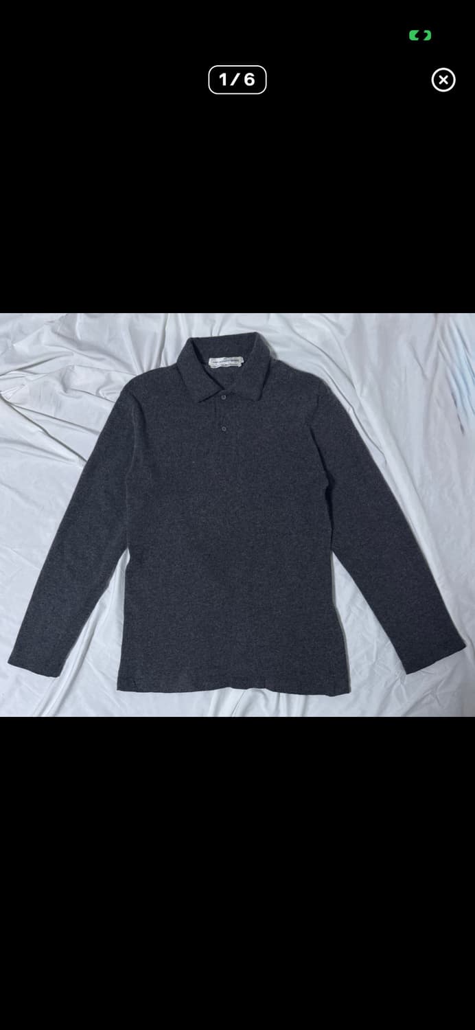 꼼데가르송 셔츠 램스울 니트 폴로셔츠 상품이미지1