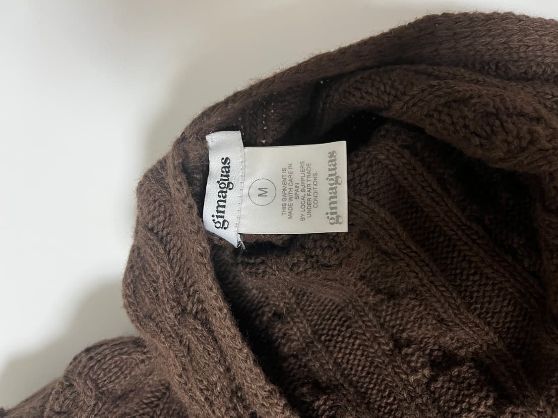 기마구아스 gimaguas 케이블 니트 탑 M 상품이미지5