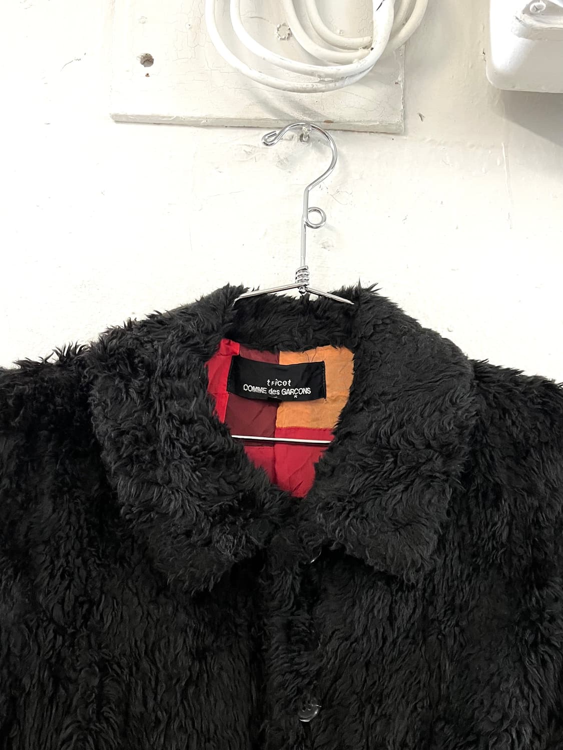 꼼데가르송 트리콧 2002AW 아카이브 퍼 봄버 자켓 상품이미지3