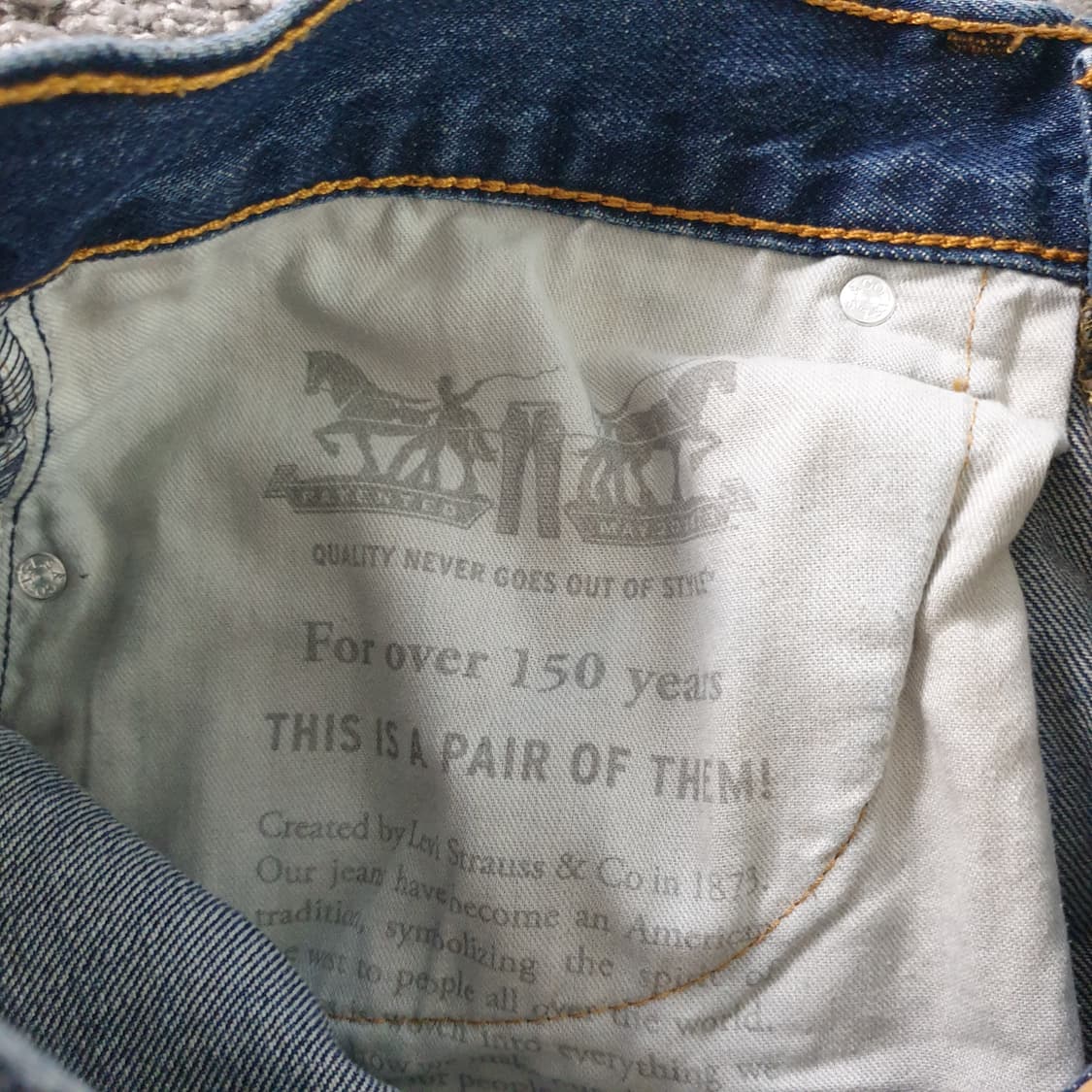 LEVI'S 578 스트레이트 데님 팬츠 상품이미지7
