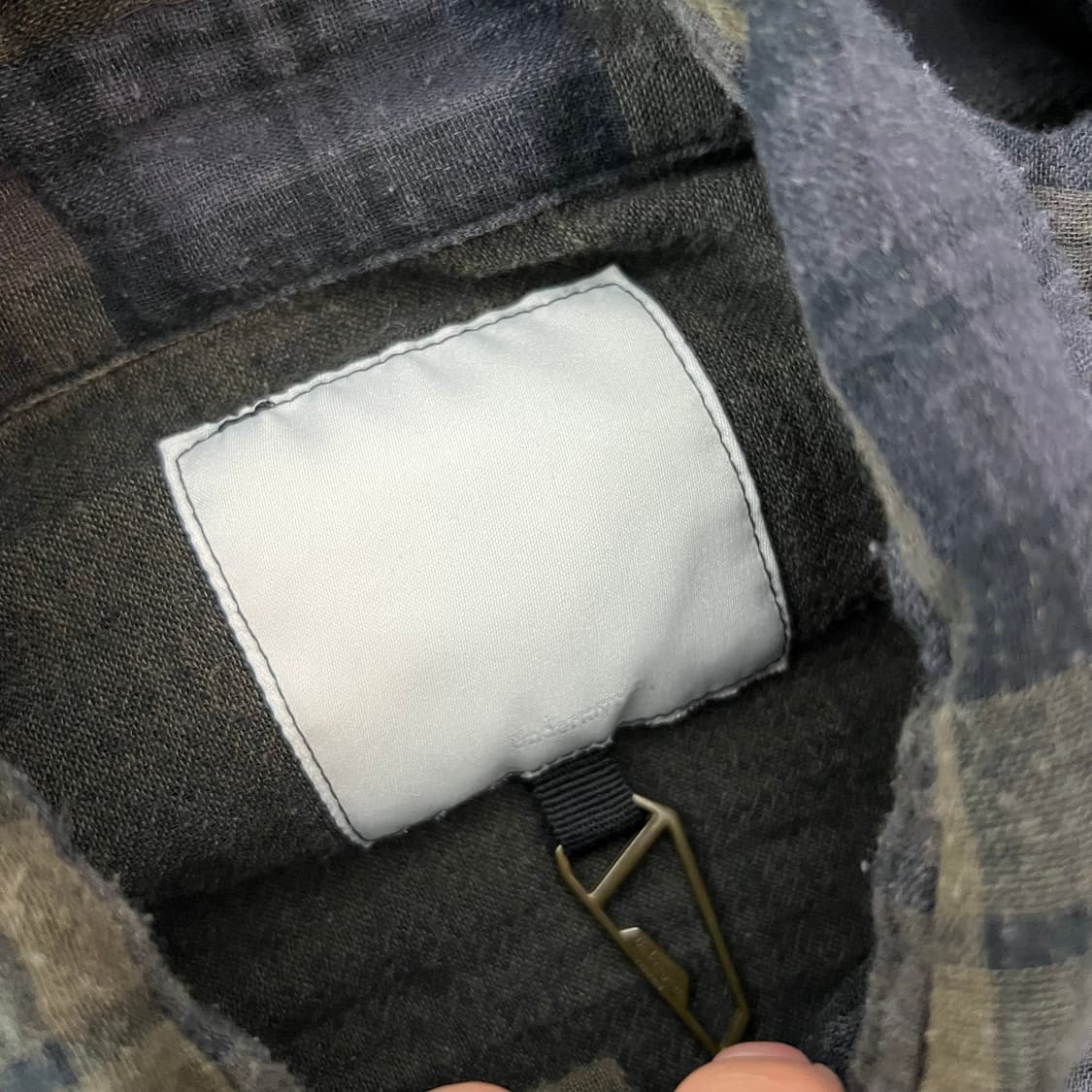 언더마이카 피스키 더블 레이어드 셔츠 후드 집업 상품이미지5